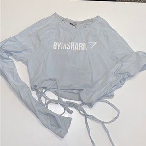 Gymshark Ribbon Tie Long Sleeve Crop Top